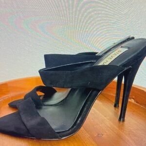 Steve Madden Black Suede Heels